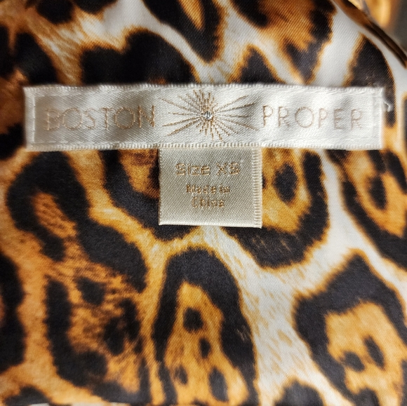 Boston Proper Long Leopard Shirt XS - Picture 5 of 9